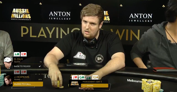 James Hopkins Aussie Millions 2018