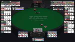 La table selection nel cash game online