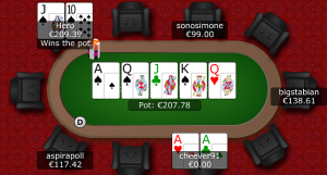 Scala reale vs nut full house: il fantacooler di Rino Fusco al NL100