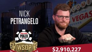 WSOP 2018: immenso Petrangelo, shippa il bracciale nell'High Roller per 2.910.227$