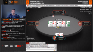 Lex Veldhuis il duro: reraise all-in al river con jack-high e l'avversario folda