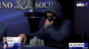 La mano con 7-2 off che ha stravolto il torneo a Babaev all'EPT di Sochi