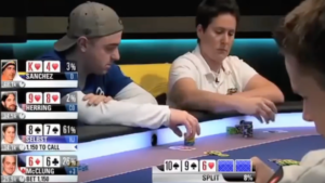 Straight flush contro full house: quando il river è un falso amico. Vanessa Selbst porta a casa!