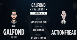 Galfond Challenge: Actionfreak annichilito, perde sfida e side bet