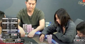 Live at the Bike: Top Pair vs Set tra Kitty Kuo ed Andy Tsai per un super pot. (Video)