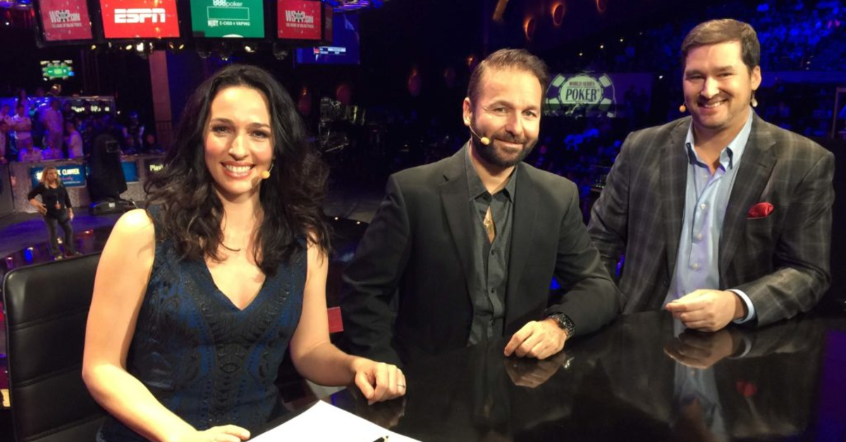 Daniel Negreanu e Phil Hellmuth, qui con Kara Scott