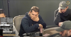 Bicycle Cash Game : Francisco vi mostra come giocare 184 Big Blind preflop con KTs (Video)