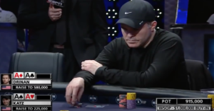 Il più grosso cooler della storia del poker alle WSOP. Musica e parole di Drinan/Katz