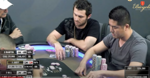 Ecco a voi uno dei piatti più alti mai giocati al Bicycle Casino: Andy gode