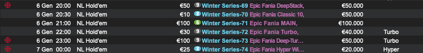 Epic Fania Winter Series