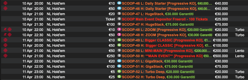 MAIN EVENT SCOOP 2021