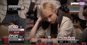 WSOP 2011: il mono out di Makiievskyi, lo scoppio di Shaun Deeb [ Video ]