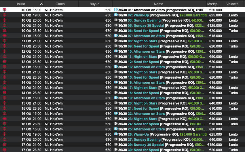 PokerStars 30/30 PokerStars 30/30