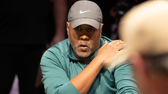 George Holmes (courtesy of Danny Kim - PokerNews)