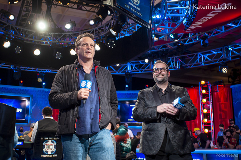 Vince Vaughn con Jack Effel (Courtesy PokerNews & Katerina Lukina)