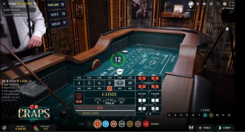 Craps Live: come giocare ai dadi nel Casino Live di 888