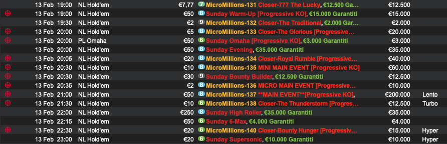 Main Event MicroMillions 