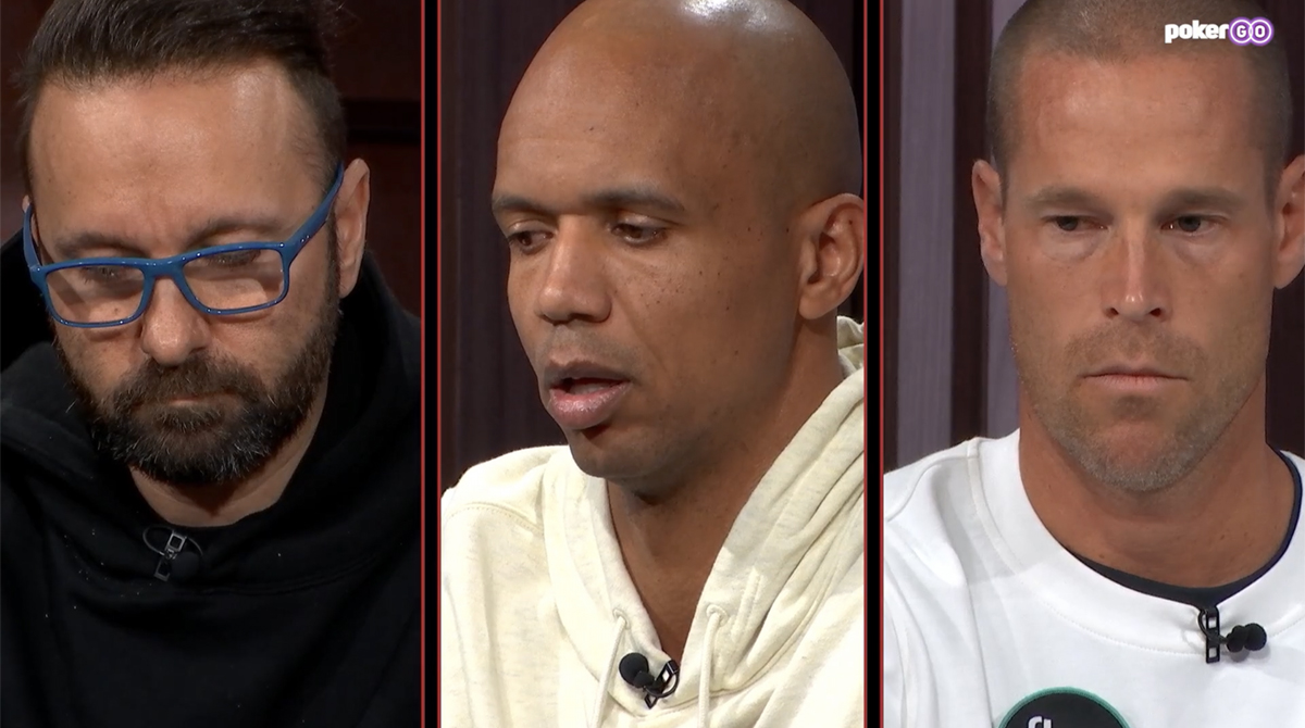 Daniel Negreanu, Phil Ivey e Patrik Antonius (courtesy PokerGO)