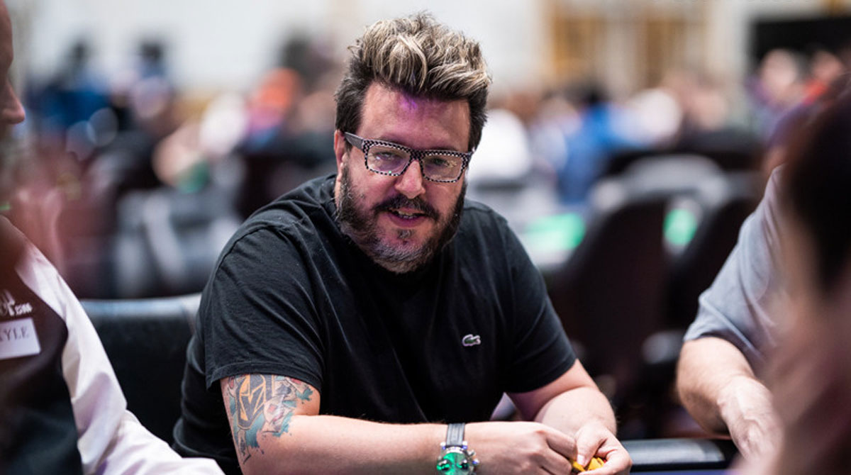 Max Pescatori al Razz Championship delle WSOP 2022 (courtesy PokerNews & Seth Haussler)