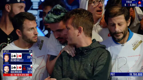 Ai raggi-X: l'all-in con AQ che ha lasciato Giuliano Bendinelli con un buio 6 left all'EPT Barcellona