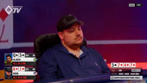 Il clamoroso tracollo di Shaun Deeb tre left al Main Event WSOPE