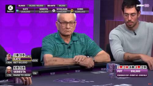 Un bluff spettacolare di Ed Sebesta, il 78enne che sta rompendo gli High Roller di PokerGO