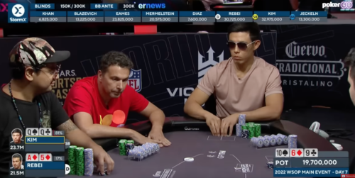 La super mano tra Kim e Rebei alle WSOP del 2022, tra bluff e trash talking