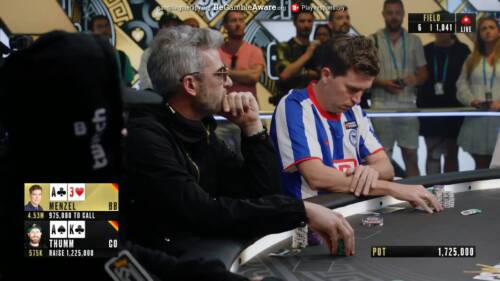 Il discusso call di Menzel alla prima mano del tavolo finale PSPC: voi cosa avreste fatto? [VIDEO]