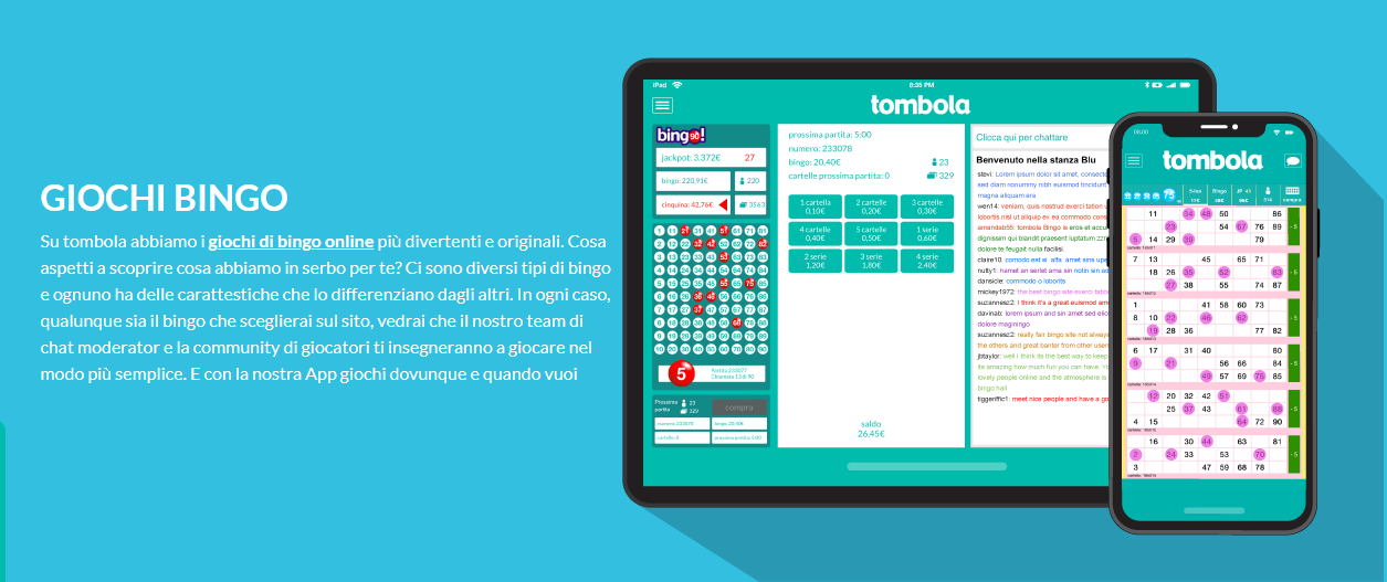 Il bingo online di Tombola.it