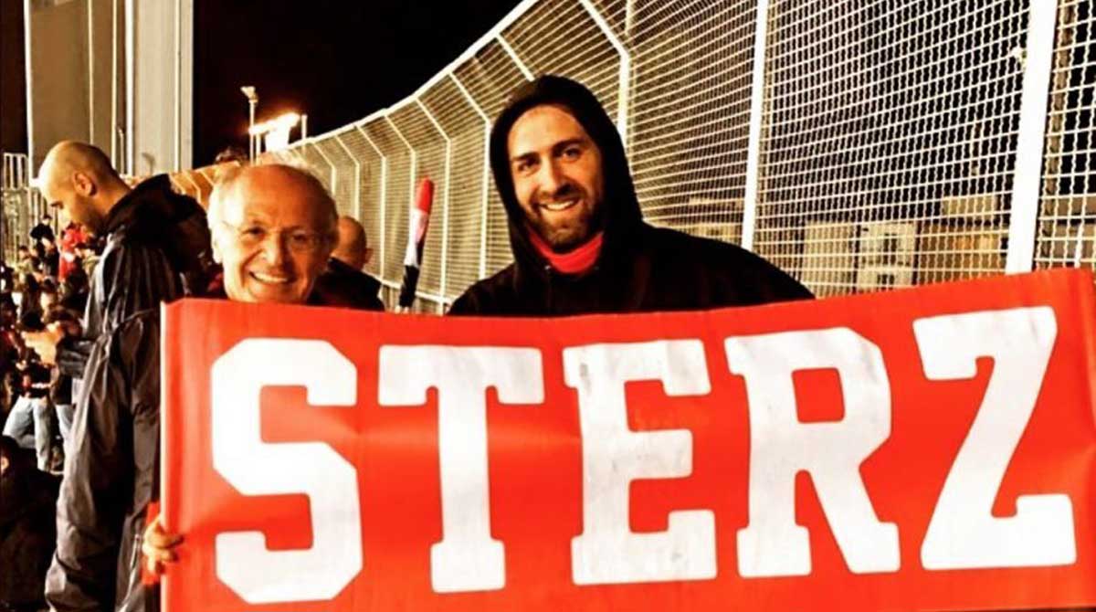Stefano Punzi con il giornalista Carlo Pellegatti