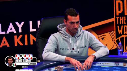 Diego Montone gran runner up al Big Wrap PLO Main Event!!!