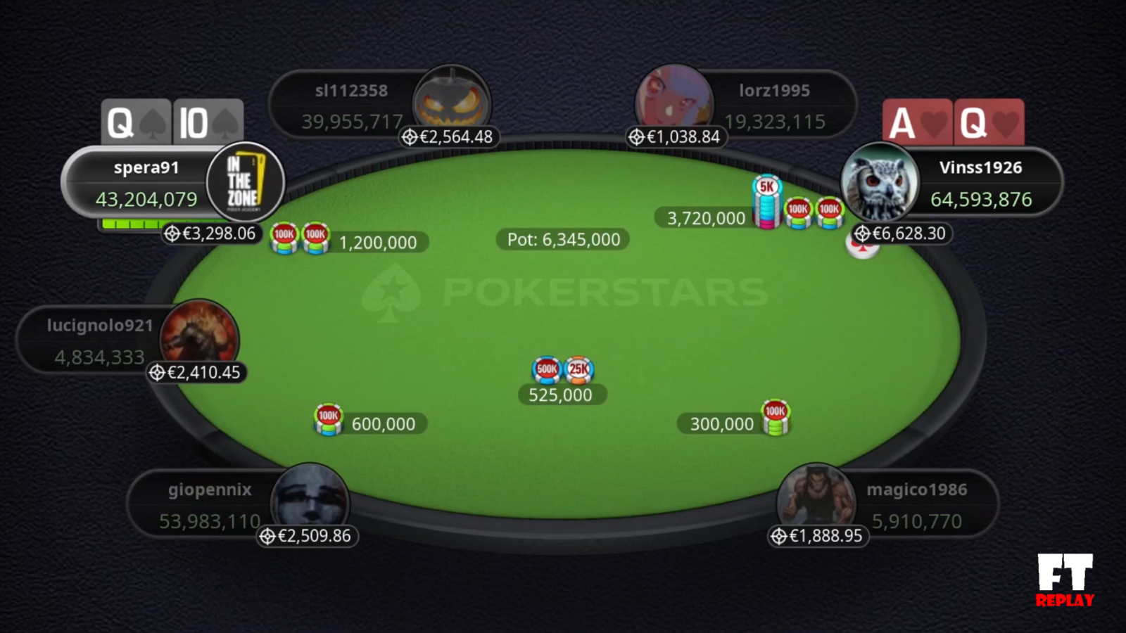 video replay tavolo finale sunday million XIV