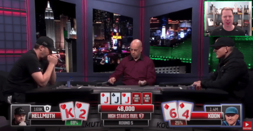 L'analisi di Little sulla mano che ha deciso l'heads up  Hellmuth/Koon