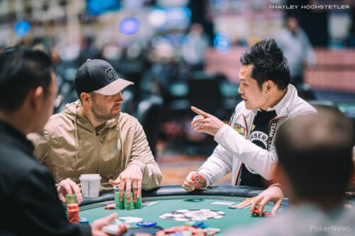 Chicche WSOP 2023: meno di un Big Blind e chiede il time bank. Andrà a premio!