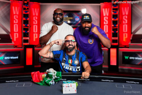 WSOP 2023: ancora bene il Pesca. Rodrigues in nerazzurro alle foto per il bracciale
