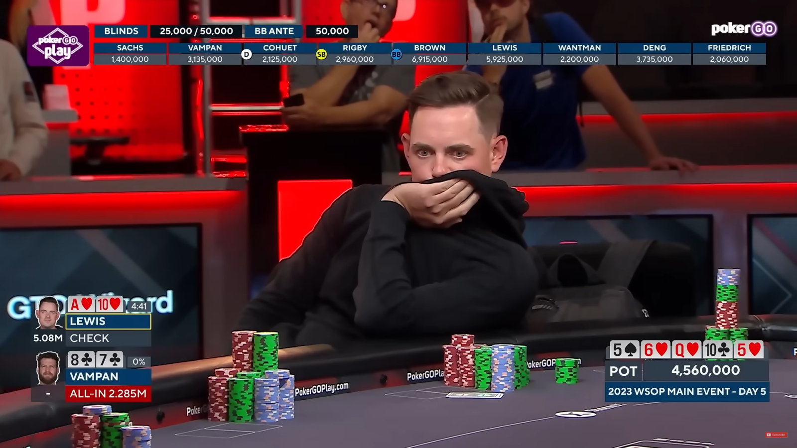 toby lewis folda colore main event wsop