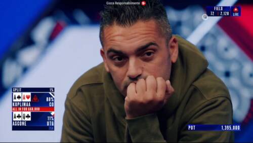 UPDATE EPT Barcellona Main: Ascone, che brutta botta contro gli Assi