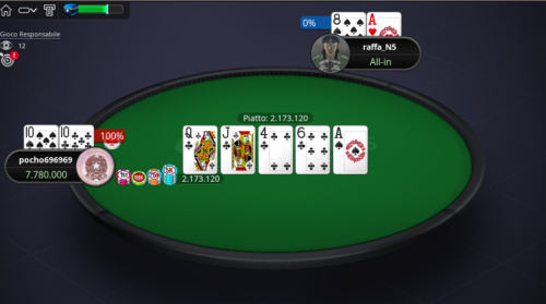 Poker Online: "pocho696969" su "raffa_N5" allo Special. "MoChuisle7" fa 1° e 2°!