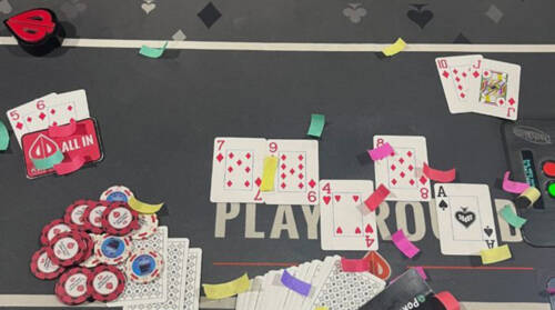 Scala colore perde contro scala colore e il bad beat jackpot da 1.3 milioni è servito!