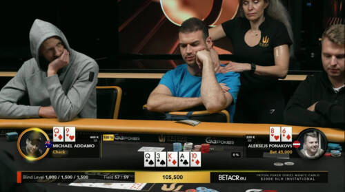 Triton Series: Michael Addamo ne chiama 3 a Ponakovs in una pazzesca blindwar