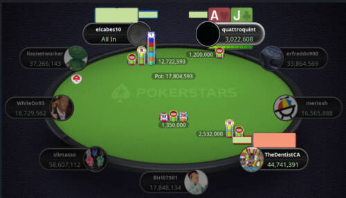 Punti di vista mtt: AJ da bb con 3.5x su raise e 3bet-push, 9 left allo Spicy 50 ICOOP