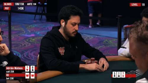 Come ha pensato Adrian Mateos contro Anthony Zinno 31 left al 10.000$ 6-max WSOP