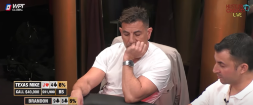 All in a tre al Hustler Casino Live: Professor e Brandon dividono le chip di Texas Mike