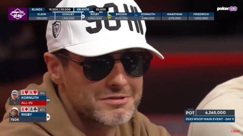 Il peggiore spot mai giocato da Chance Kornuth al Main Event WSOP, con parole sue