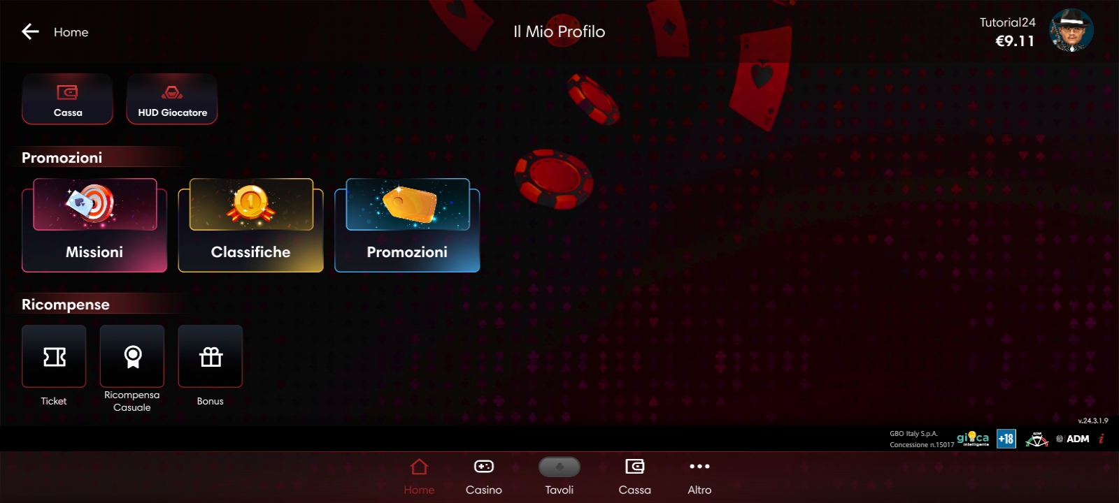 Il tuo Profilo Personale con tutte le sue funzionalità nella App di Lottomatica