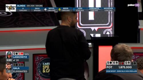 "Ho giocato solo due gire!" Il racconto di Domenico Gala dopo lo scoppio al 25k High Roller WSOP