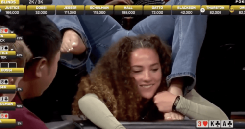 Le mirabolanti imprese al tavolo di Sofie Dossi, la contorsionista del poker