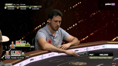 Mateos trova il fold giusto... nel momento sbagliato