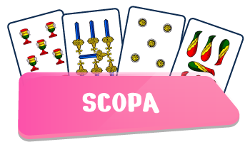 Scopa online - Sfida gli amici nel tradizionale gioco di carte italiane ricco di tattica.