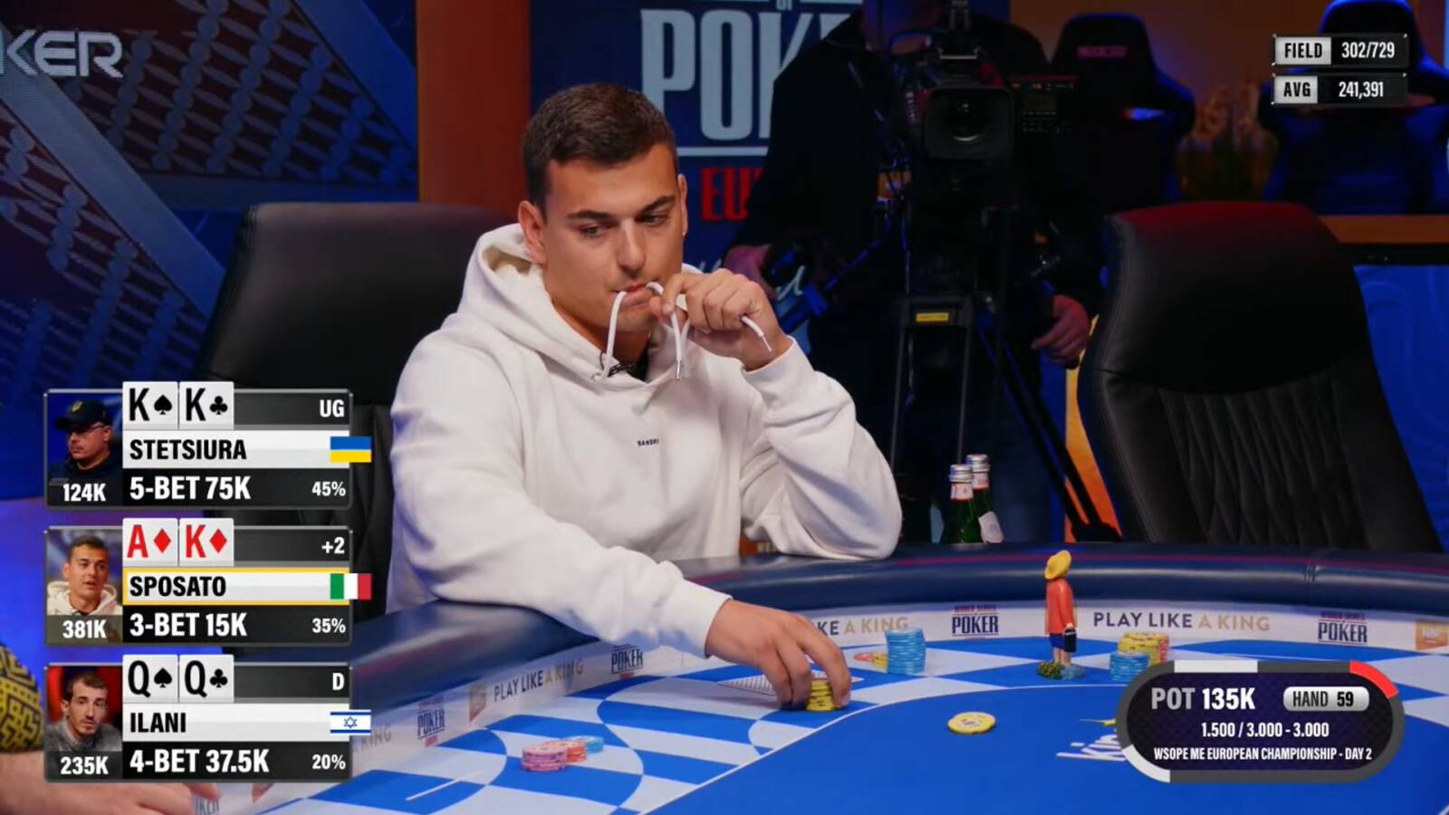 gaspare sposato folda ak preflop